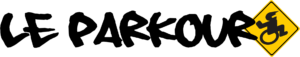 Logotipo do modelo Le Parkour, representando uma cadeira de rodas sob medida para uso diário, combinando funcionalidade e estilo.
