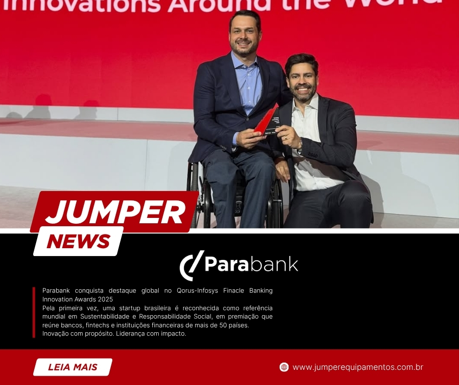 Parabank recebe prêmio global de sustentabilidade no Qorus-Infosys Awards 2025.